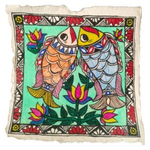Mithila Painting on Hemp Paper