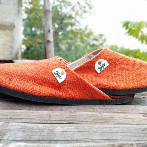 Hemp Slippers with Rubber Sole