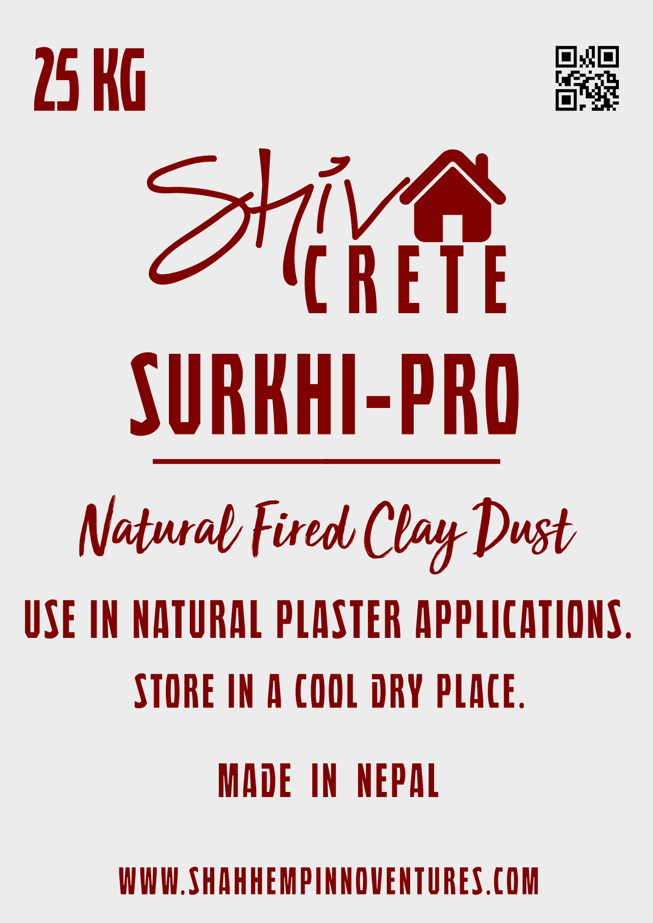 g3280 Surkhi Pro Brickdust Powder in 25kg sacks for lime-based construction