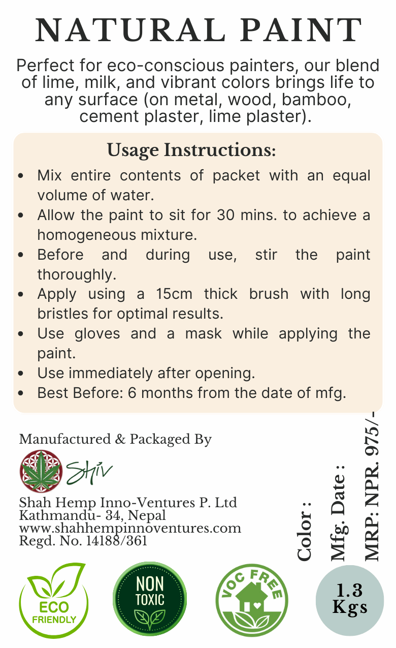 Natural Paint 1.3kgs Natural Paint
