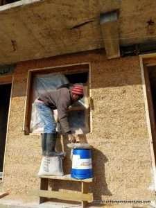 Lime Plaster in Progress