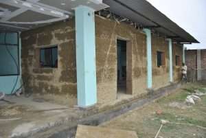 Hempcrete Wall Casted