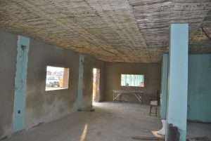 Hempcrete False Roof casted