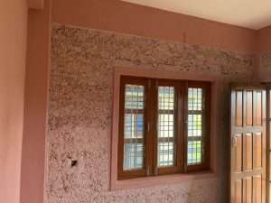 Hempcrete Room with lime plaster and natural paint ready to move in.