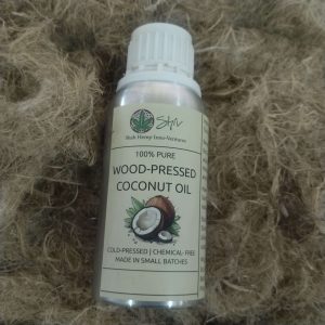 wood pressed coconut oil